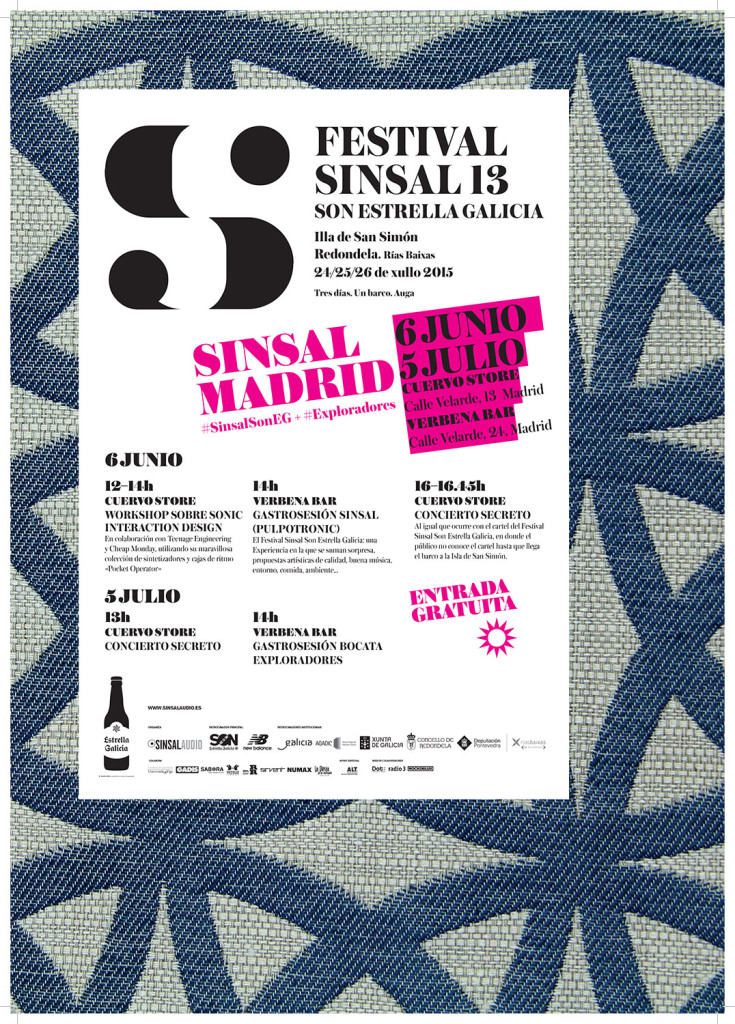Cartel Sinsal SON Estrella Galicia en Madrid