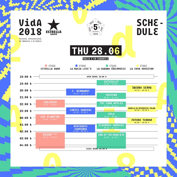 Vida Festival jueves 2018
