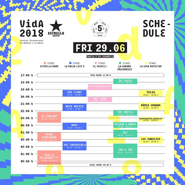 Vida Festival Viernes 2018